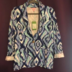 Lilly Pulitzer Blue Swish blazer